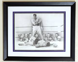 Muhammad Ali Signed Limited Edition Print. Ali vs Liston 
