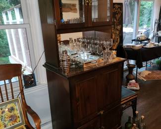 Vintage mirrored back bar