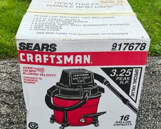NIB Craftsman 3.25 Peak H.P.  16 Gallon Wet/Dry Vac