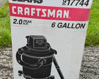 Sears Craftsman Wet/Dry Vac 6 Gallon 2.0 Peak H.P.