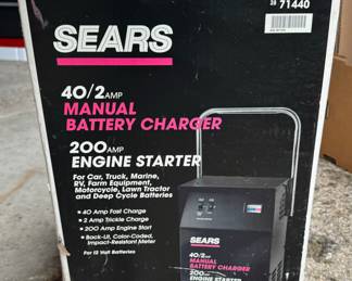 Sears Batterty Charger 200 Engine Starter