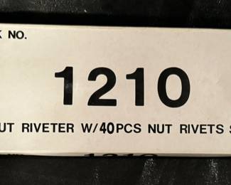 Nut Riveter w/40 PCS Nut Set NIB