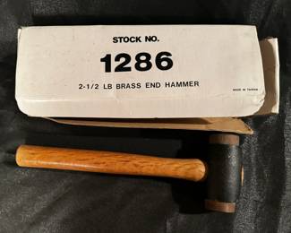 2 1/2 LB Brass End Hammer NIB