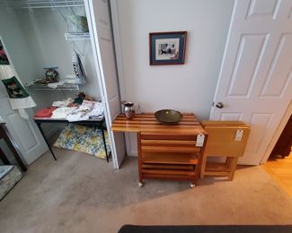 Butcher Block Utility Cart, Lines