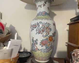 vintage porcelain lamp