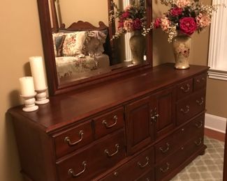 Pennsylvania House Cherry Dresser & Mirror