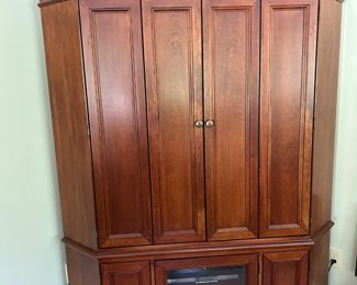 Hooker Furniture Cherry Corner Media Unit