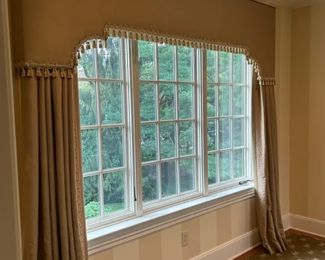 Custom valence and drapery