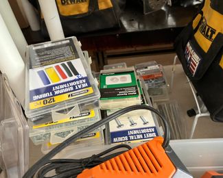 Lots of hardware, screws, nails, washers,  etc