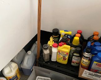 Loads of garage products, garden products 