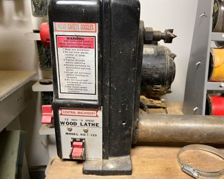 Wood lathe and lots of tools