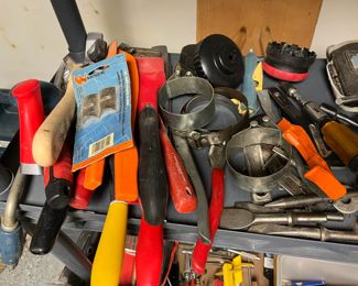 Loads of tools from fully loaded tool boxes