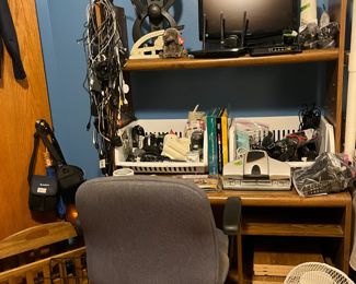 Computer desk and chair 