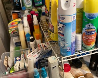 Lots if products and toiletries 