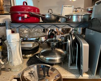 Pans and baking supplies 