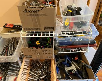 Sockets, tools, clamps