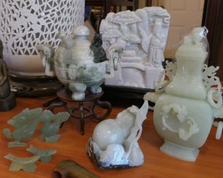 Assorted Jadite pieces