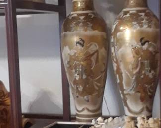 Pair 15" Sasuma vases