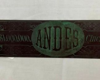 EARLY ANDES INSURANCE SIGN