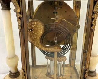 EARLY VINTAGE MARBLE PARLOR LAMP