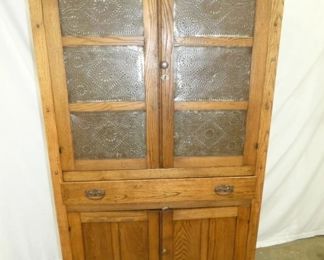 6 TIN OAK FLATWALL PIE SAFE 