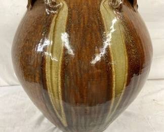 4 HANDLE KIM ELLINGTON POTTERY FLOOR JAR