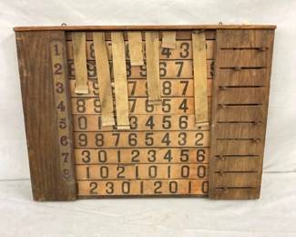 EARLY WOODEN ADDITION BOARD