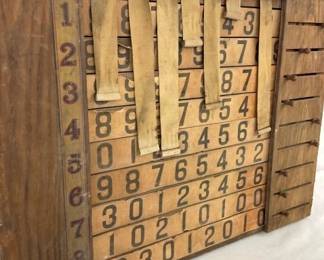 EARLY WOODEN ADDITION BOARD