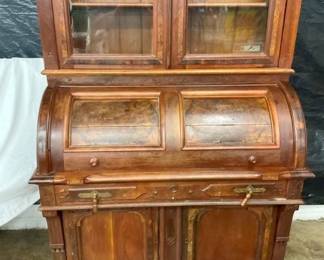 BASE VIEW W/BURAL WALNUT CYLINDER 