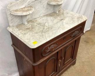 LEFTSIDE MARBLE TOP WASHSTAND 