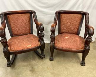 VICTORIAN ROCKER & CHAIRS 