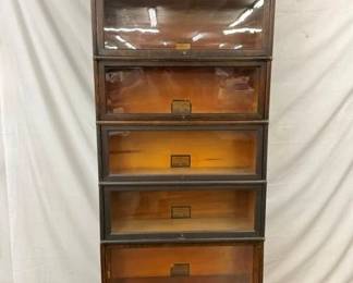 6 STACK OAK BOOKCASE 