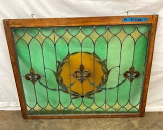 31X38 LEADED GLASS WINDOW 