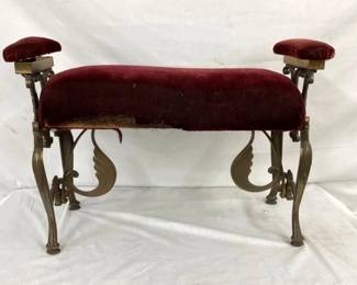 EARLY VINTAGE IRON PIANO STOOL1800S