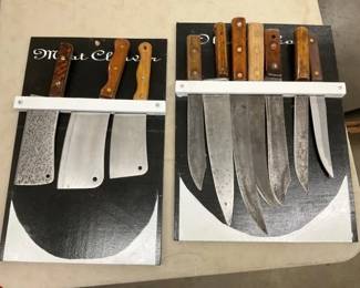 COLLECTION MEAT CLEVERS, KNIVES