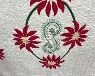 CLOSEUP VIEW EARLY QUILT