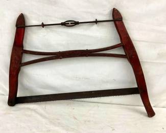 CROSS CUT SAW W/EARLY RED PAINT