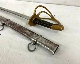 END VIEW REPLICA CIVIL WAR SWORD