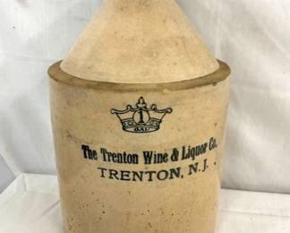 1G. CROWN TRENTON NY STONEWARE JUG