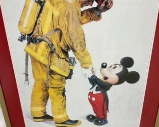 CLOSE UP VIEW DISNEY PRINT