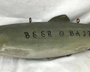 OTHER SIDE WOODEN FISH DISPLAY