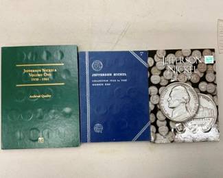 3 BOOKS JEFFERSON NICKELS