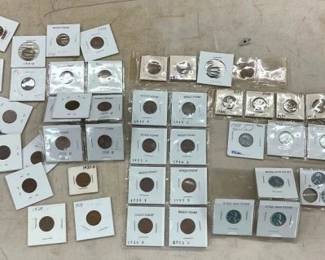 VARIOUS WHEAT PENNIES, STEEL CENTS