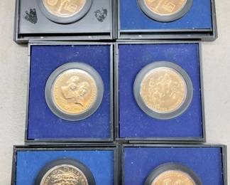 6 AMERICAN REVOLUTION 1973 COINS