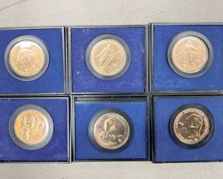 6 AMERICAN REVOLUTION COINS