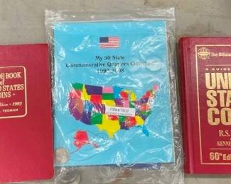 2 COIN BOOKS/QUARTER COLL. BOOK