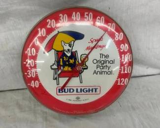 12IN. BUDLIGHT THERMOMETER