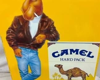 CLOSE UP VIEW CAMEL STORE DISPLAY