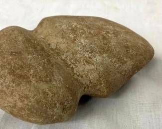 END VIEW 5X4 Native American AXE HEAD