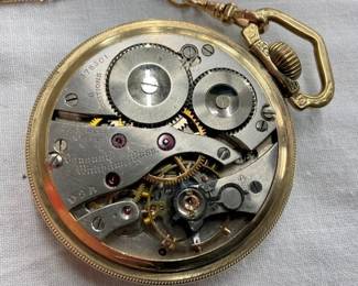 CLOSEUP INSIDE POCKET WATCH